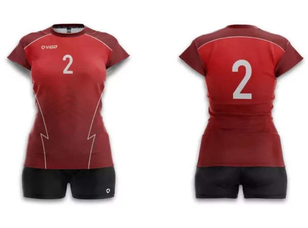 Koszulka siatkarska damska Game w kolorze czerwonym