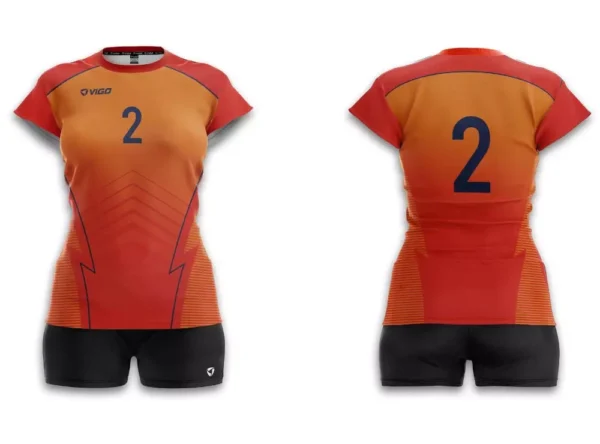 Koszulka siatkarska damska Game w kolorze pomarańczowym