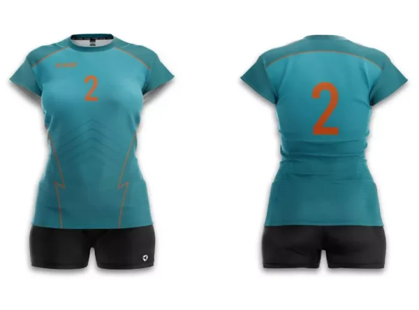 Koszulka siatkarska damska Game w kolorze turkusowym