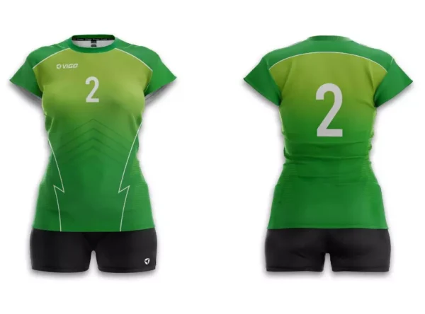 Koszulka siatkarska damska Game w kolorze zielonym