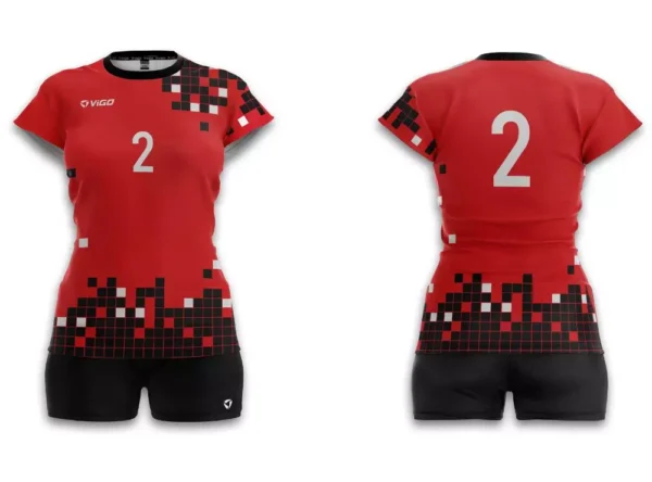 Koszulka siatkarska damska Mirage w kolorze czerwonym