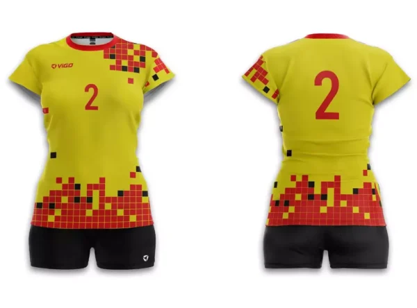 Koszulka siatkarska damska Mirage w kolorze żółtym