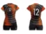 Koszulka siatkarska damska Play-off w kolorze pomarańczowo-czarnym