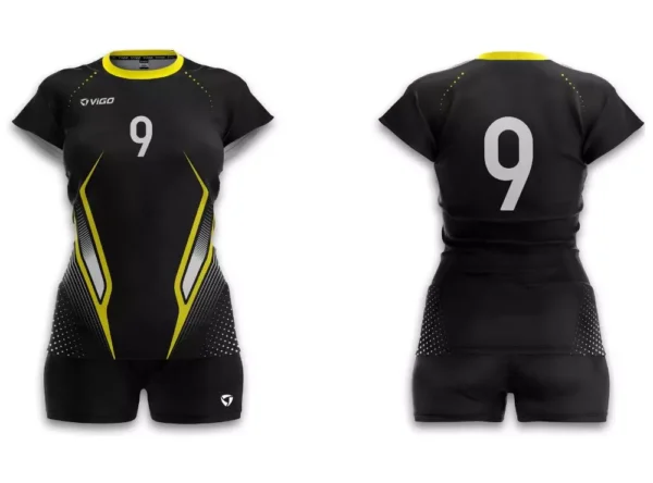 Koszulka siatkarska damska Point w kolorze czarnym