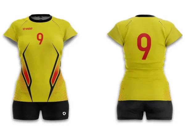 Koszulka siatkarska damska Point w kolorze żółtym