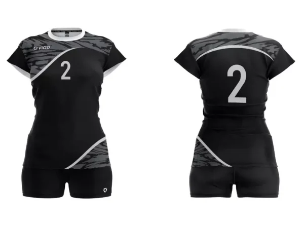 Koszulka siatkarska damska Spectrum II w kolorze czarnym