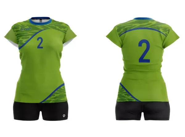 Koszulka siatkarska damska Spectrum II w kolorze limonkowym