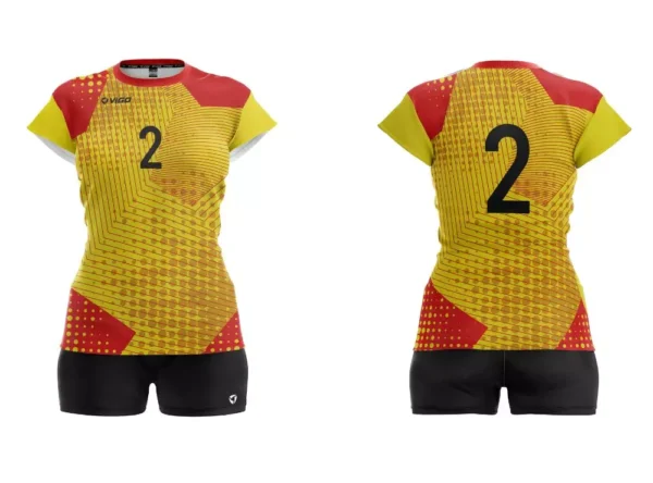 Koszulka siatkarska damska Spike w kolorze żółtym