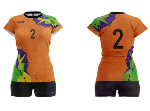 Koszulka siatkarska damska Triangle w kolorze pomarańczowym