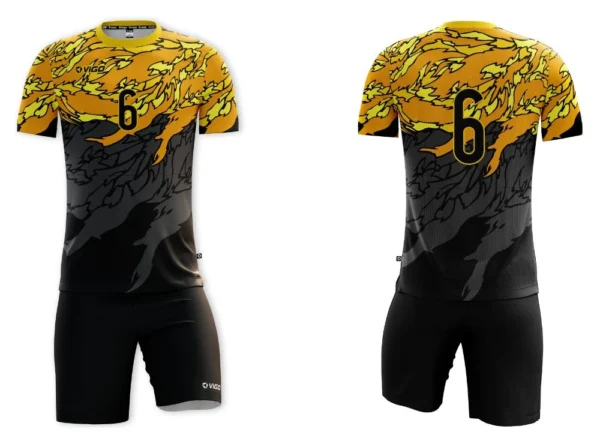 Koszulka siatkarska męska Attack w kolorze czarnym