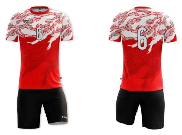 Koszulka siatkarska męska Attack w kolorze czerwonym