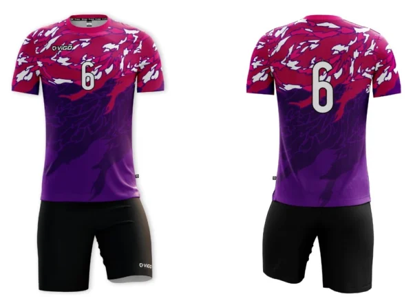 Koszulka siatkarska męska Attack w kolorze fioletowym