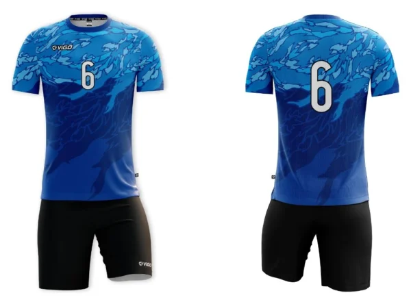 Koszulka siatkarska męska Attack w kolorze niebieskim