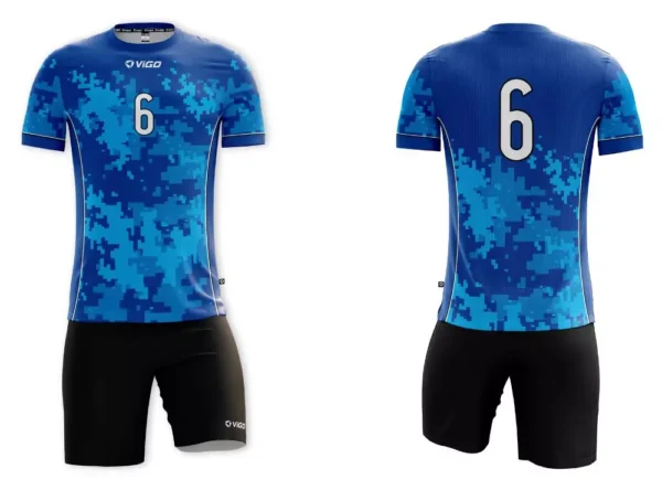 Koszulka siatkarska męska Camo w kolorze niebieskim