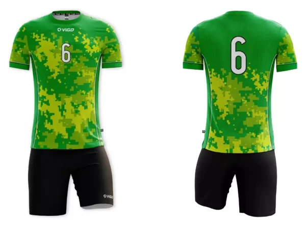 Koszulka siatkarska męska Camo w kolorze zielonym