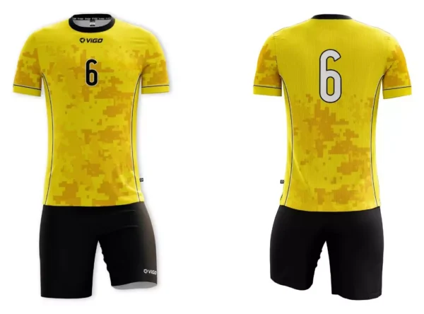 Koszulka siatkarska męska Camo w kolorze żółtym