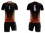 Koszulka siatkarska męska Fire w kolorze czarno-pomarańczowym