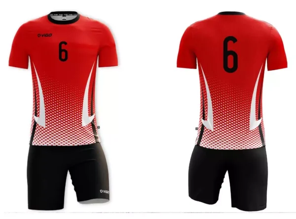 Koszulka siatkarska męska Fire w kolorze czerwonym