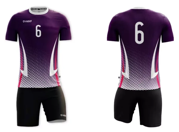 Koszulka siatkarska męska Fire w kolorze fioletowym