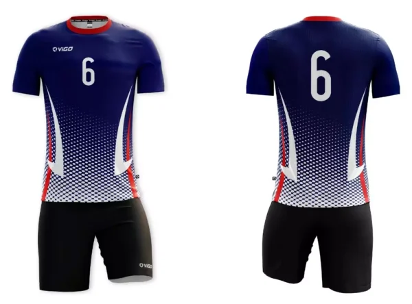 Koszulka siatkarska męska Fire w kolorze granatowym