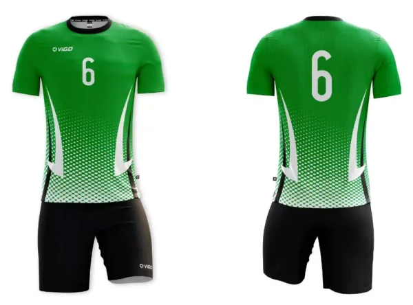 Koszulka siatkarska męska Fire w kolorze zielonym