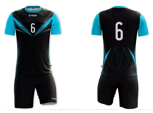 Koszulka siatkarska męska Future w kolorze czarno-błękitnym