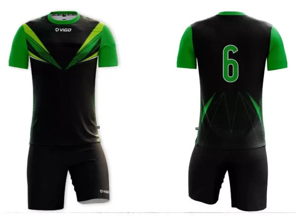 Koszulka siatkarska męska Future w kolorze czarno-zielonym