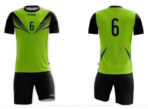 Koszulka siatkarska męska Future w kolorze limonkowo-czarnym