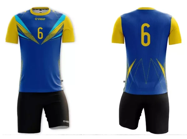 Koszulka siatkarska męska Future w kolorze niebiesko-żółtym