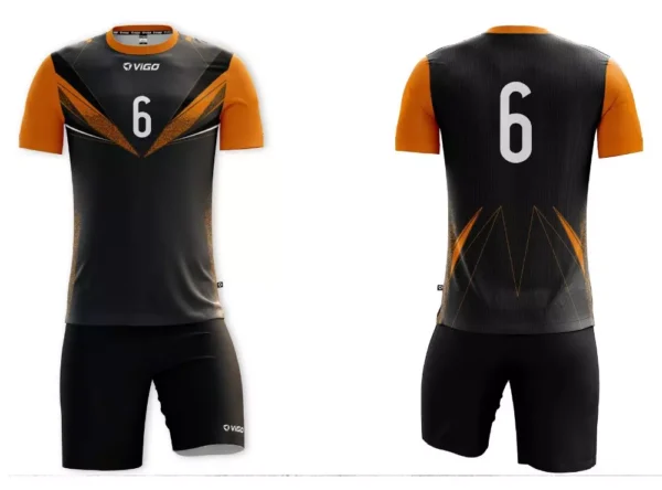 Koszulka siatkarska męska Future w kolorze szaro-pomarańczowym