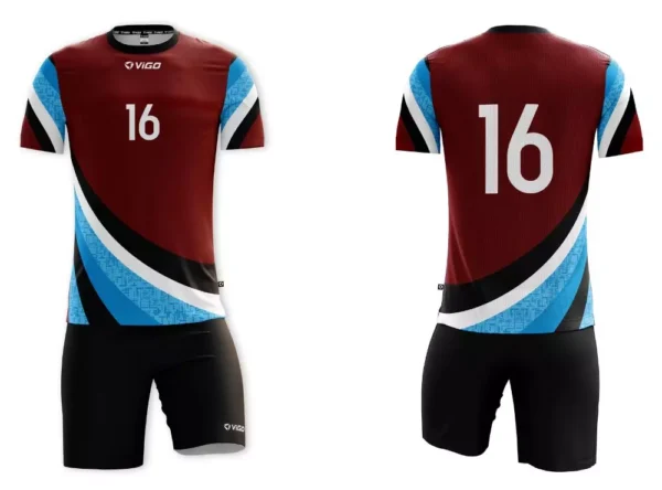 Koszulka siatkarska Jump w kolorze bordowym