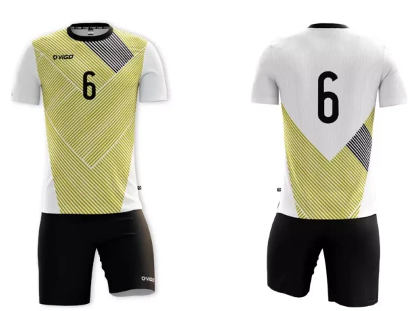 Koszulka siatkarska męska Libero z dynamicznym wzorem w odcieniach beżu i bieli