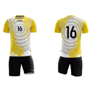 Koszulka siatkarska męska Play-off w kolorze biało-żółtym