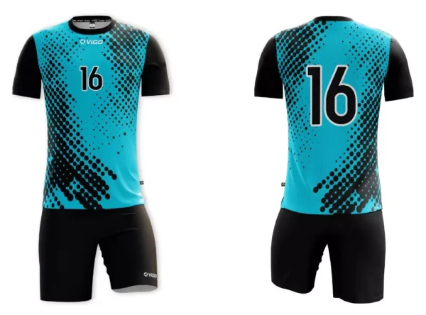 Koszulka siatkarska męska Play-off w kolorze błękitno-czarnym