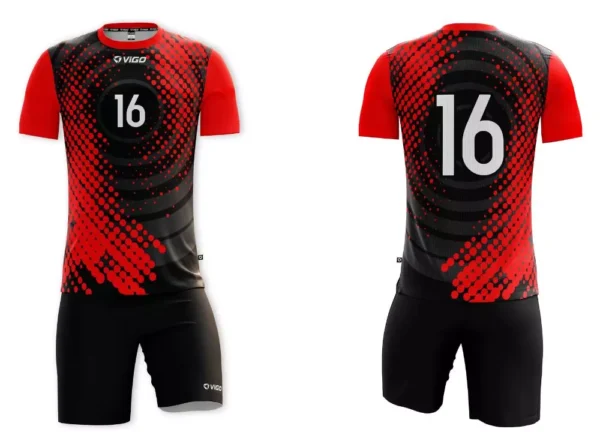 Koszulka siatkarska męska Play-off w kolorze czarno-czerwonym