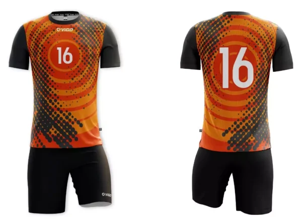 Koszulka siatkarska męska Play-off w kolorze pomarańczowo-szarym