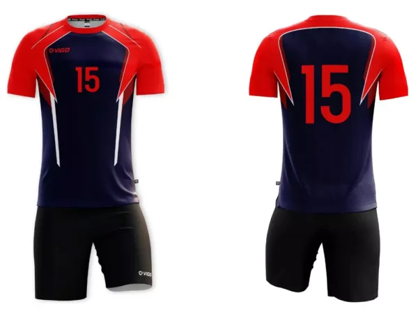 Koszulka siatkarska męska Scout w kolorze granatowo-czerwonym