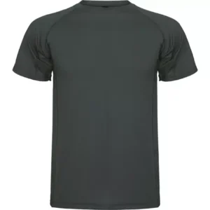 Koszulka sportowa grafitowa dla uczniów idealna na WF