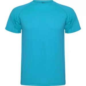 Koszulka sportowa jasnoniebieska dla uczniów idealna na WF