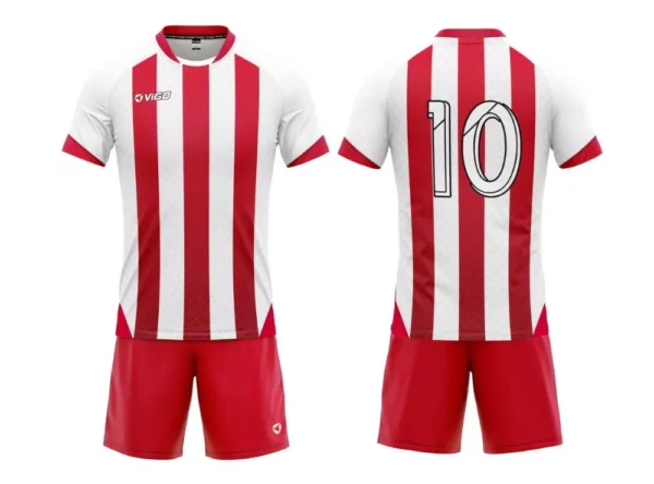 Strój piłkarski Champion 3 w kolorze czerwono-białym