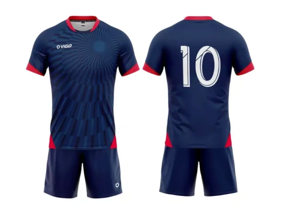 Strój piłkarski Champion 8 w kolorze granatowym