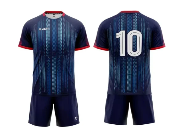 Strój piłkarski Striker 1 w kolorze granatowym