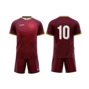 Strój piłkarski Striker 6 w kolorze bordowym