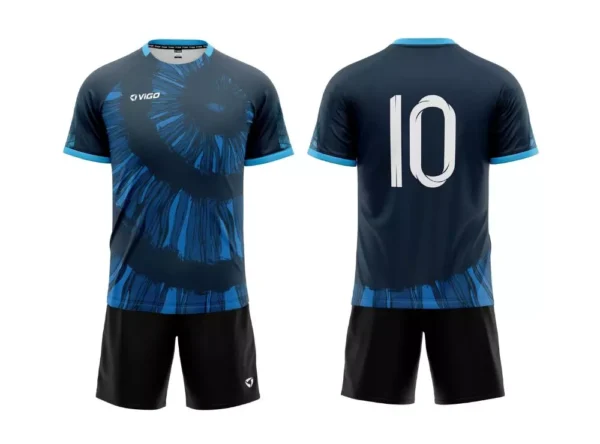 Strój piłkarski Striker 8 w kolorze granatowym