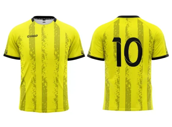 Strój piłkarski Striker 9 w kolorze żółtym