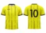 Strój piłkarski Striker 9 w kolorze żółtym