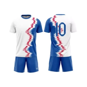 Strój piłkarski Team 5 w kolorze biało-niebieskim