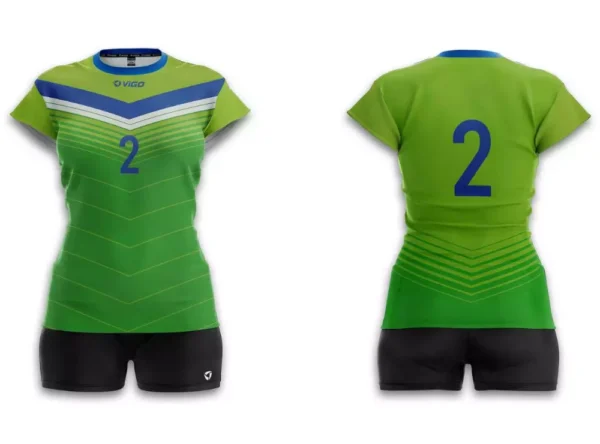 Strój siatkarski damski Arrow w kolorze zielonym