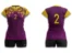 Strój siatkarski damski Biotech w kolorze fioletowym
