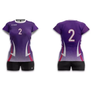 Strój siatkarski damski Fire w kolorze fioletowym